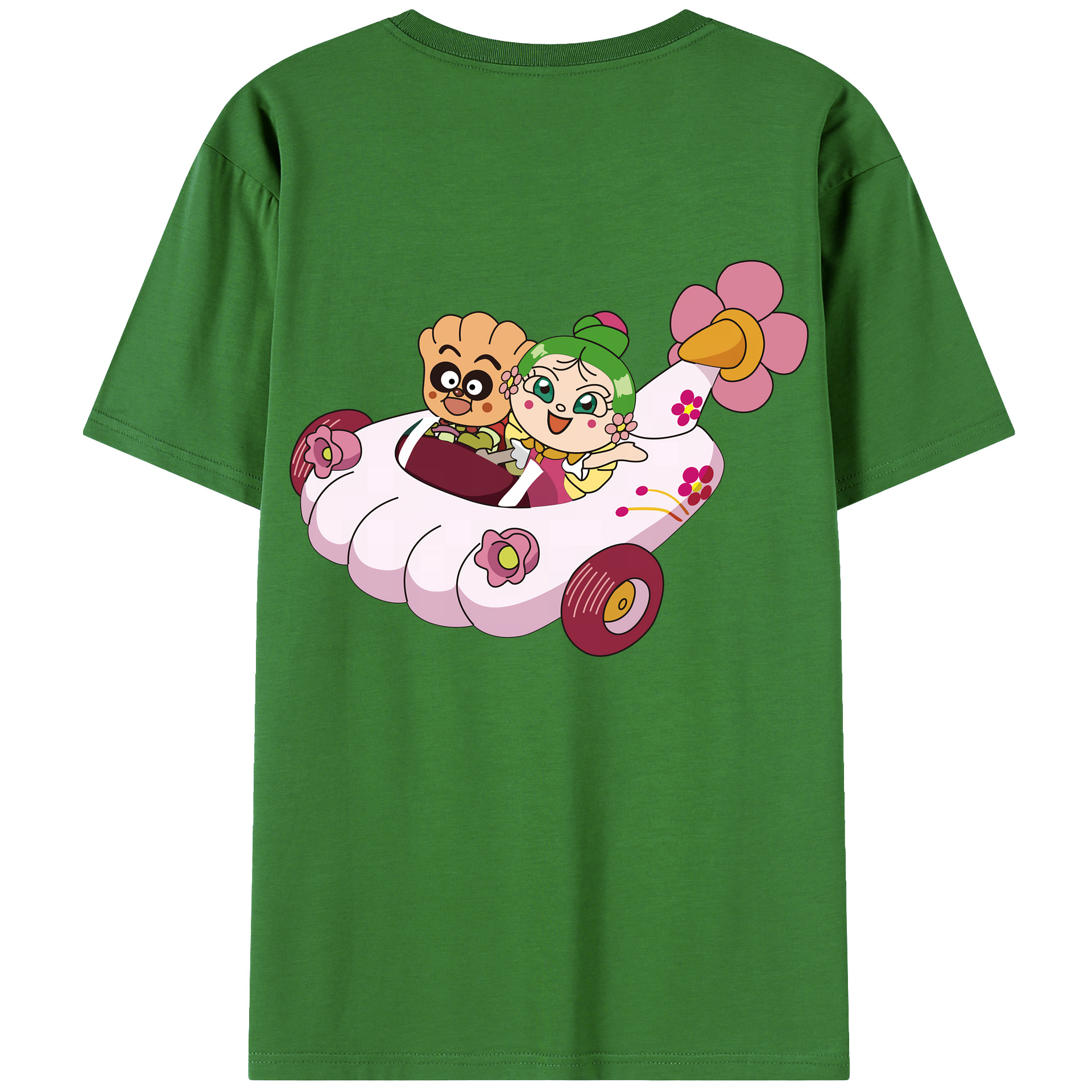 （画像用） アンパンマン Anpanman レディース半袖Tシャツ(バックプリント)